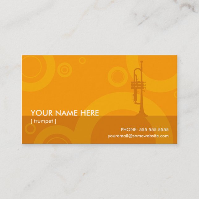 trumpet rings business card (Front)