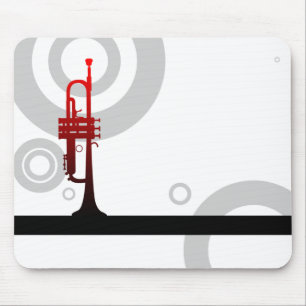 trumpet rings mouse mat