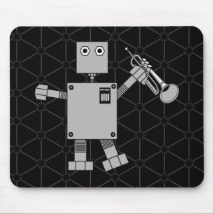 Trumpet Robot Mouse Mat