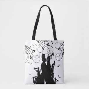 Trumpet Section Jazz Music  Tote Bag