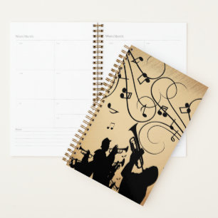Trumpet Section Rustic Music Planner