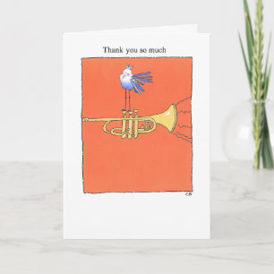 "Trumpet" Thank You Card