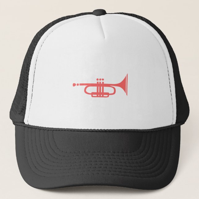 Trumpet Trucker Hat (Front)