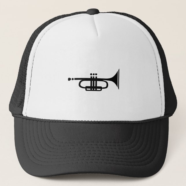 trumpet trucker hat (Front)