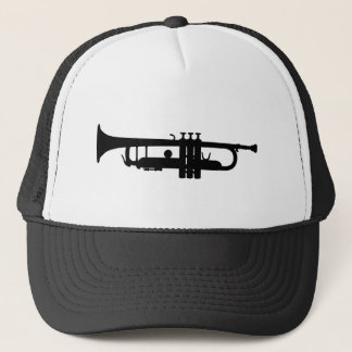 trumpet trucker hat
