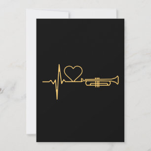 Trumpet - Trumpet Heartbeat Gift Invitation
