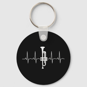 Trumpet - Trumpet Heartbeat Gift Key Ring