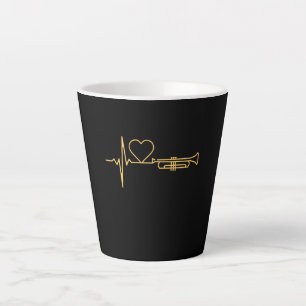 Trumpet - Trumpet Heartbeat Gift Latte Mug