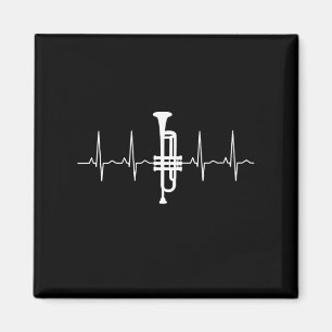 Trumpet - Trumpet Heartbeat Gift Magnet