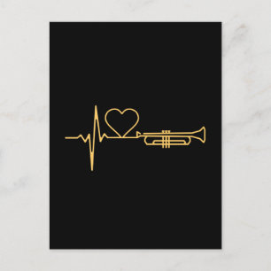 Trumpet - Trumpet Heartbeat Gift Postcard