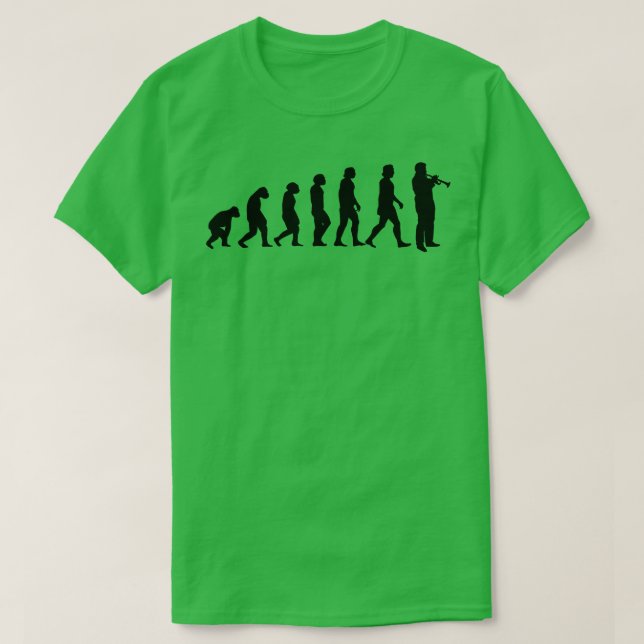 Trumpet Trumpet Player Evolution T-Shirt (Design Front)