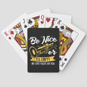 Trumpet Trumpet Player Gift Funny Trumpet Playing Cards