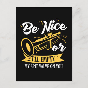 Trumpet Trumpet Player Gift Funny Trumpet Postcard