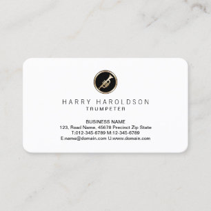 Trumpet Trumpeter Musician Business Card