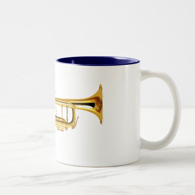 Trumpet Two-Tone Coffee Mug (Right)