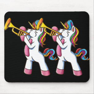 Trumpet Unicorn Marching Band And Jazz Player Gift Mouse Mat