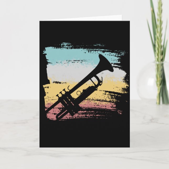 Trumpet Vintage Card (Front)
