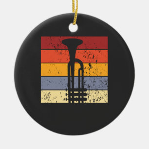 Trumpet Vintage Ceramic Tree Decoration