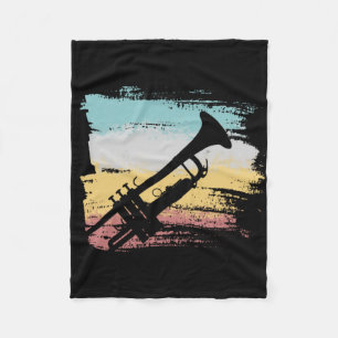 Trumpet Vintage Fleece Blanket