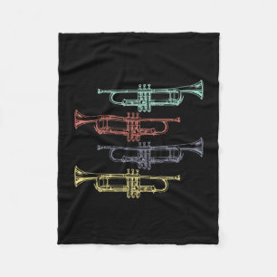 Trumpet Vintage Fleece Blanket