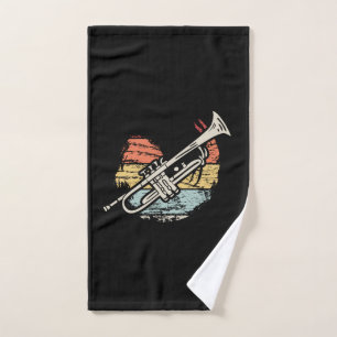 Trumpet Vintage Hand Towel