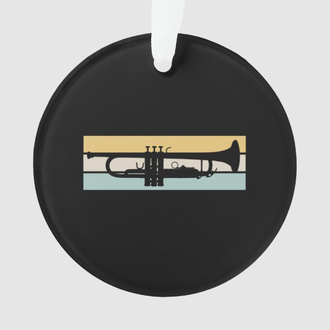 Trumpet Vintage Ornament (Front)