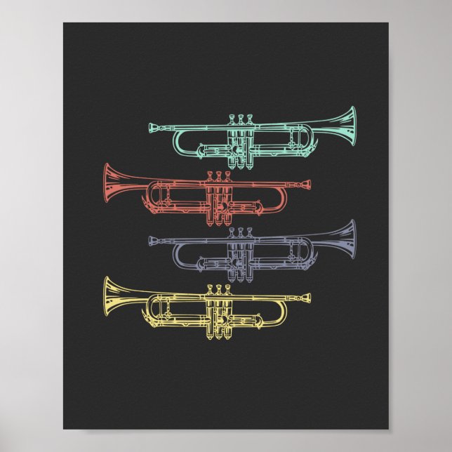 Trumpet Vintage Poster (Front)