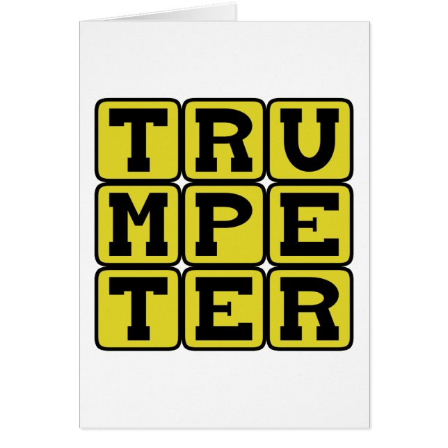 Trumpeter, Brass Instrument Musician (Front)