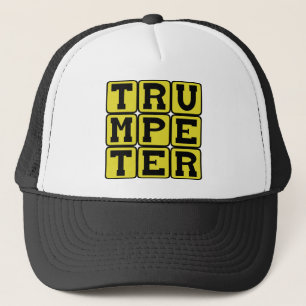 Trumpeter, Brass Instrument Musician Trucker Hat