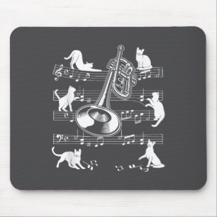Trumpeter Cats For Cat Loving Trumpet Player  Mouse Mat