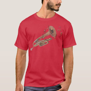 Trumpeter Gift Retro Funk Soul Jazz Music Trumpet T-Shirt