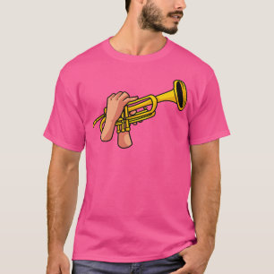 Trumpeter Hand Musician Jazz Music Marching Band T T-Shirt