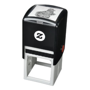 Trumpeter Pigeon Almond Self-inking Stamp
