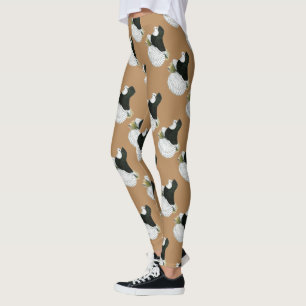 Trumpeter Pigeon Black Baldhead Leggings