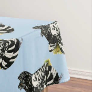 Trumpeter Pigeon Dark Splash Tablecloth