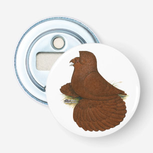 Trumpeter Pigeon Red Bottle Opener