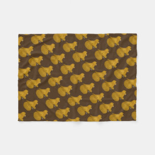 Trumpeter Pigeon Yellow Fleece Blanket