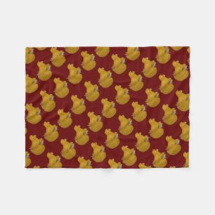 Trumpeter Pigeon Yellow Self Fleece Blanket