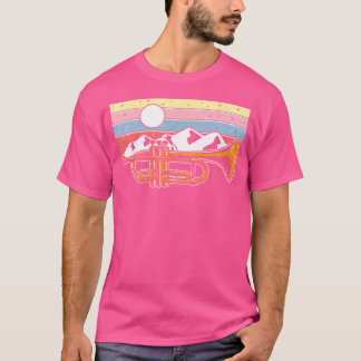 Trumpeter Retro Trumpet Mountains And Vintage Trum T-Shirt
