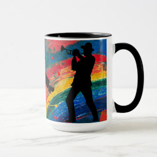 Trumpeter Silhouettes Mug