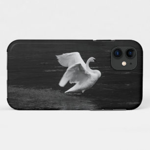 Trumpeter Swan b/w iPhone 11 Case