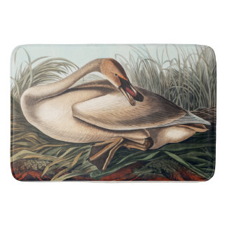 Trumpeter Swan by John James Audubon   Bath Mat