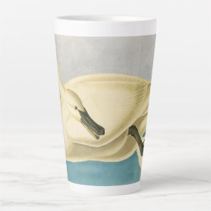 Trumpeter Swan by John James Audubon, Vintage Bird Latte Mug
