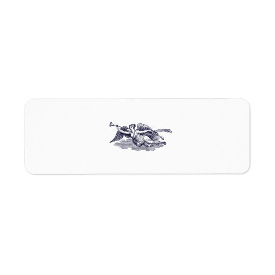 Trumpeting Angel Return Address Label