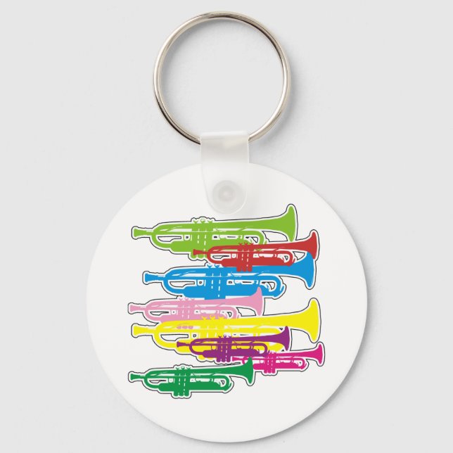 Trumpets Colours Key Ring (Front)