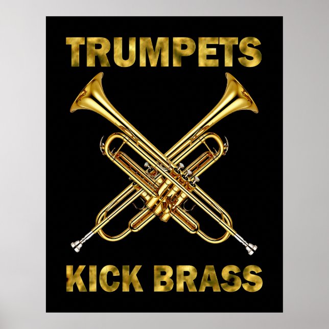 Trumpets Kick Brass Poster (Front)