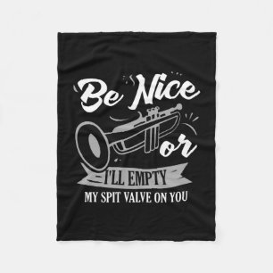 Trumpets - Spit Valve Fleece Blanket