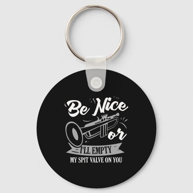 Trumpets - Spit Valve Key Ring (Front)