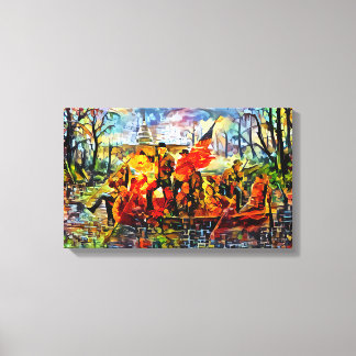 Trumping The Delaware Canvas Print
