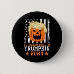 Trumpkin 2024 Usa Make Halloween Great Again Funny 6 Cm Round Badge
